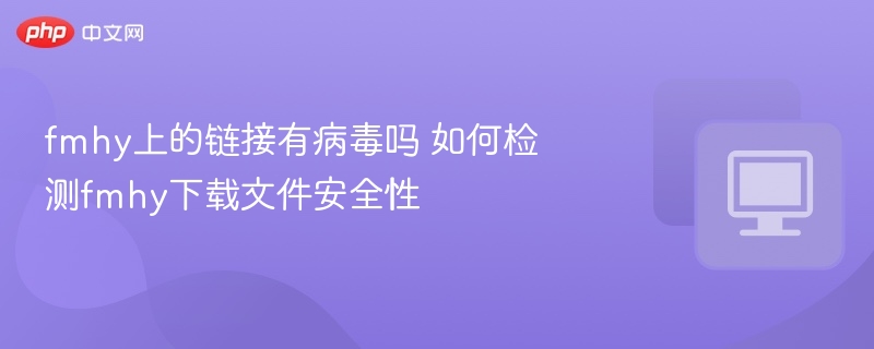 FMHY链接安全吗？如何检测文件病毒风险