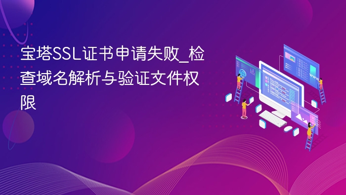 宝塔SSL证书申请失败_检查域名解析与验证文件权限