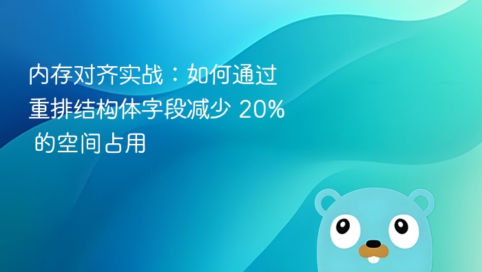 内存对齐实战：如何通过重排结构体字段减少 20% 的空间占用