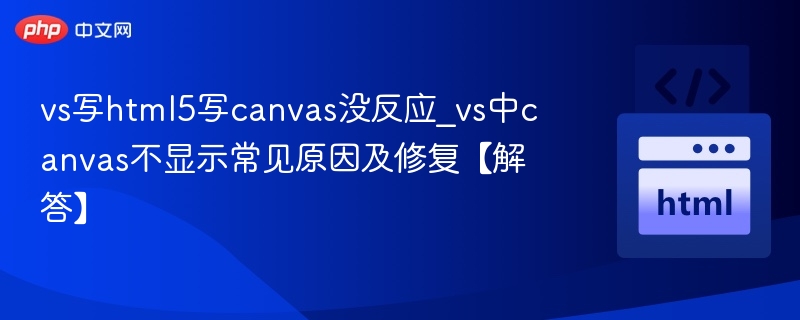 VS中Canvas不显示原因及解决方法