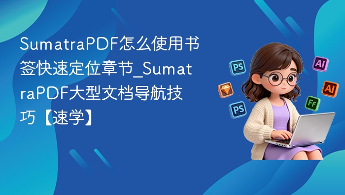 SumatraPDF怎么使用书签快速定位章节_SumatraPDF大型文档导航技巧【速学】