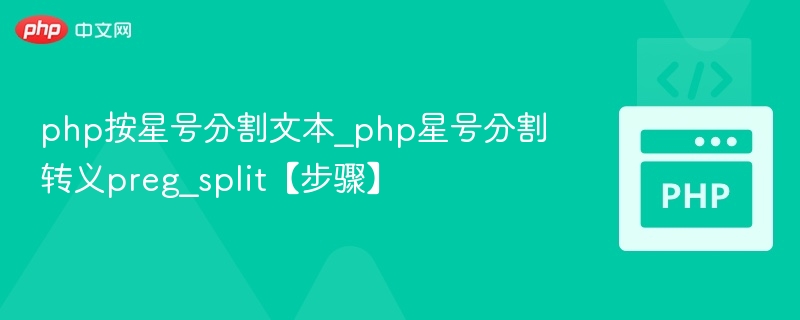 PHP星号分割文本技巧分享