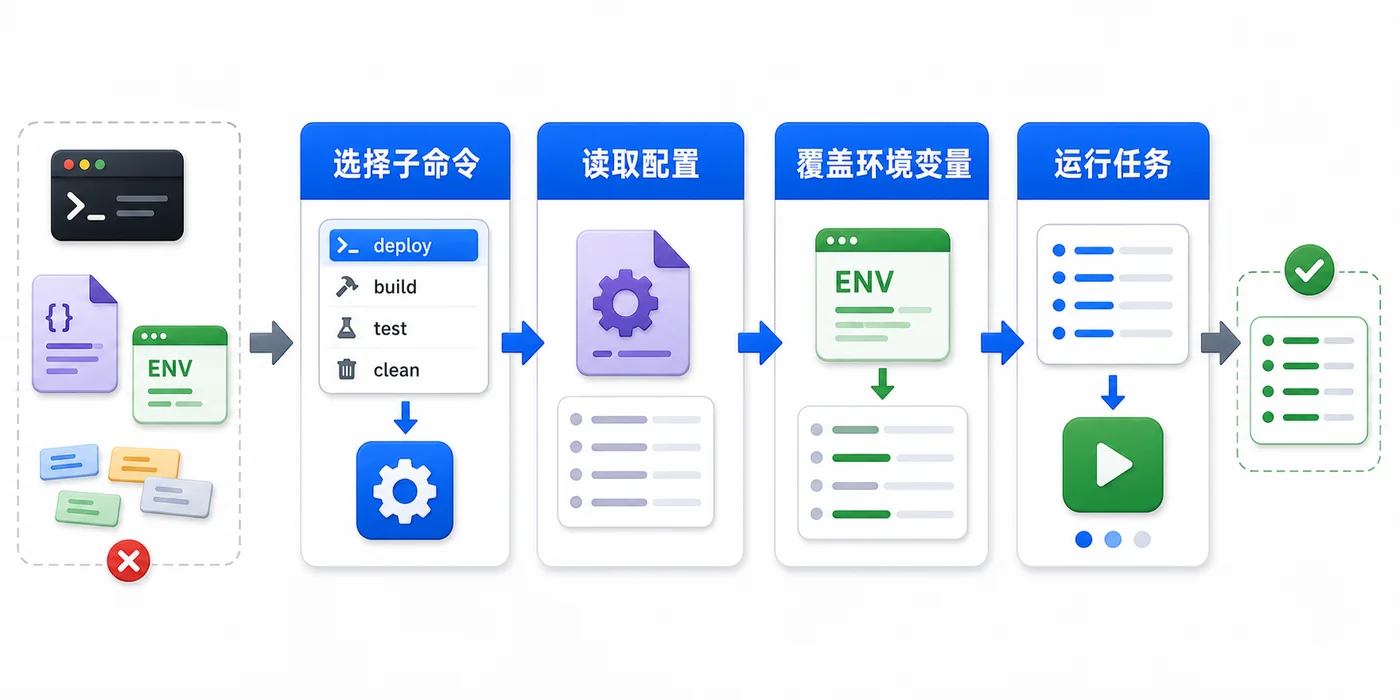 Python argparse 命令行工具实战：子命令、参数校验和配置合并