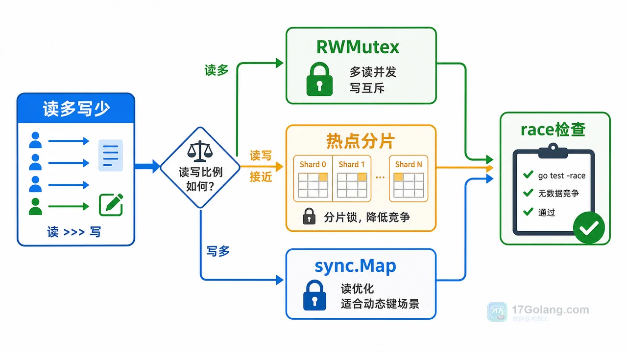 Go map 并发读写崩溃怎么办：从复现报错到 RWMutex 修复的完整流程