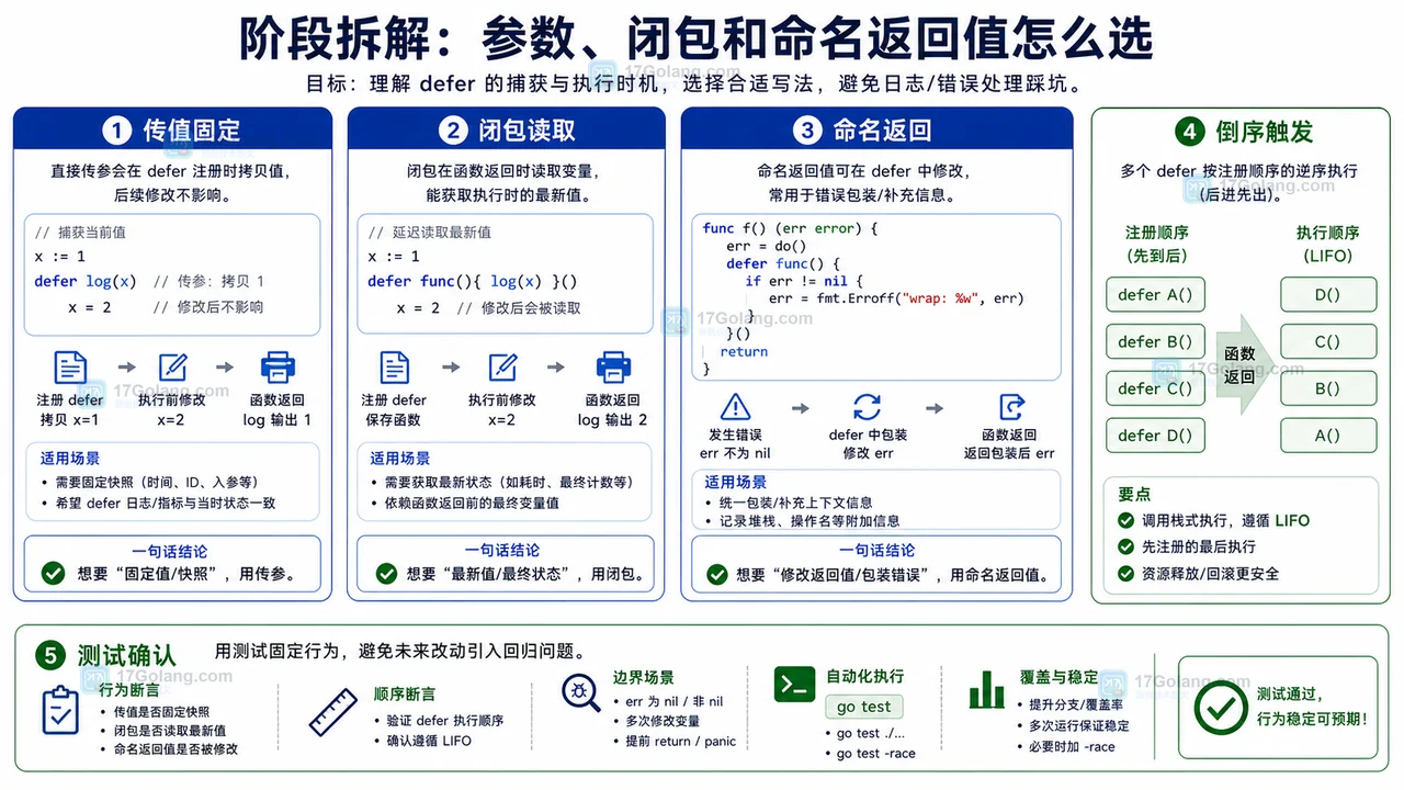 Go defer 参数什么时候求值：为什么打印的是旧值