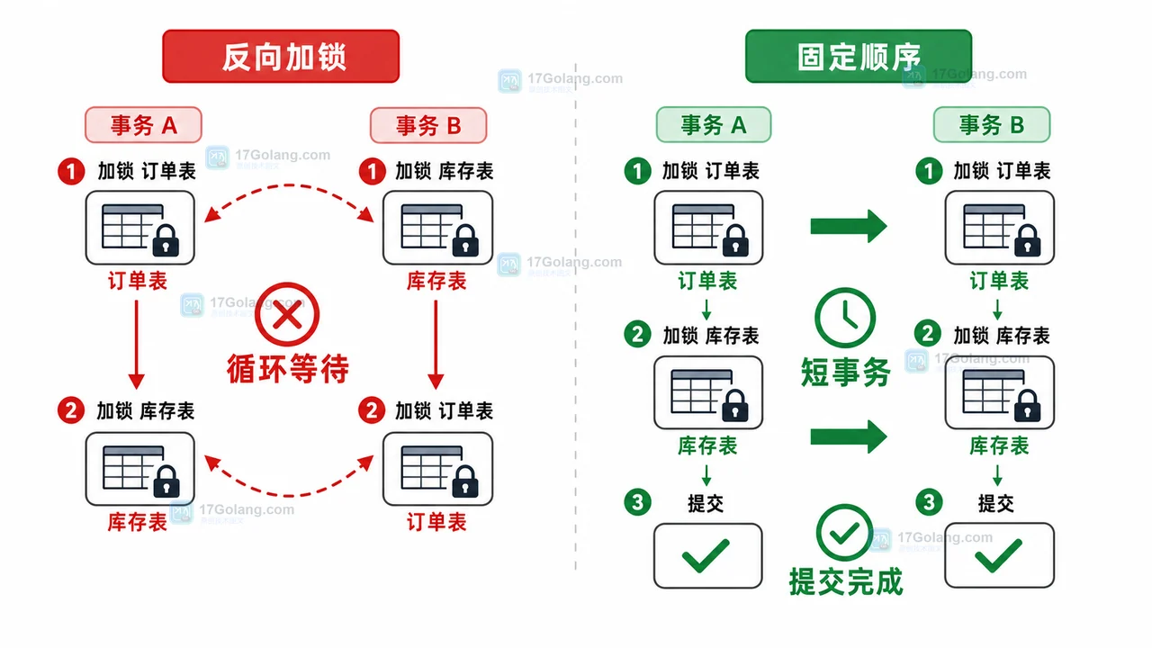 MySQL 死锁排查工作流：从 InnoDB 状态到事务顺序优化