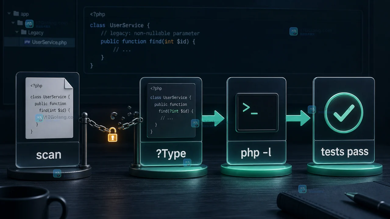 PHP 8.4 升级后隐式可空参数为什么报弃用：?string、null 默认值和改造顺序