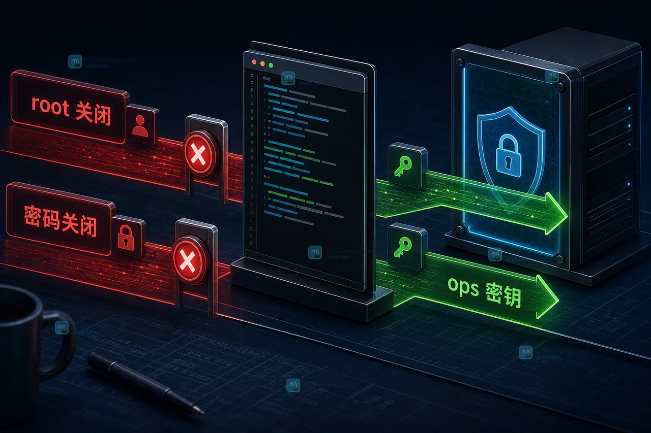 Linux SSH 仅允许密钥登录怎么做：账户白名单、配置检查和可回退发布