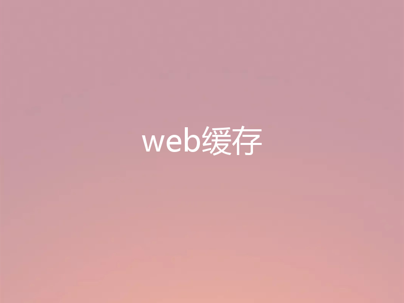 web缓存
