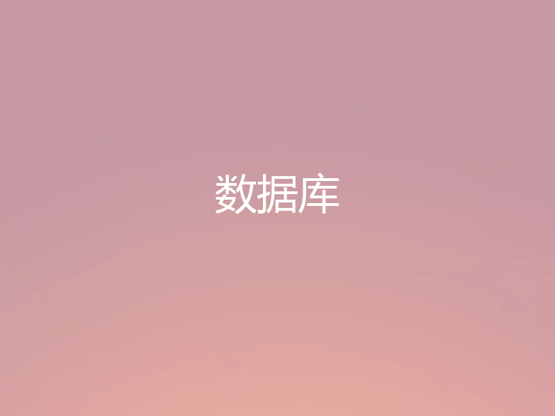 数据库