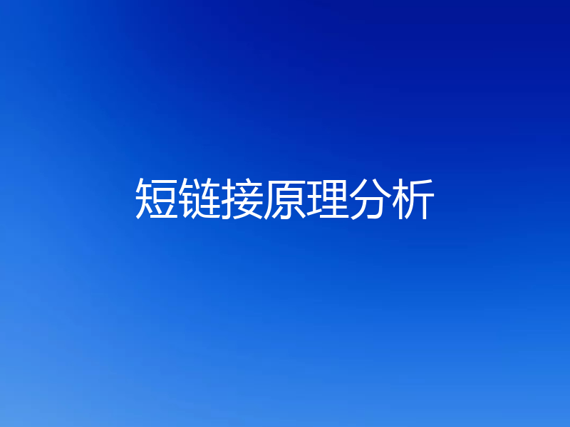 短链接原理分析