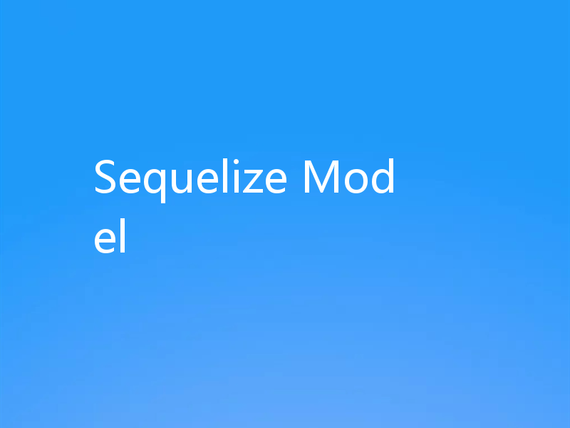 Sequelize Model