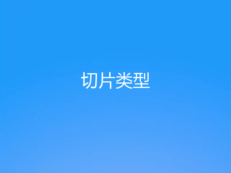 切片类型