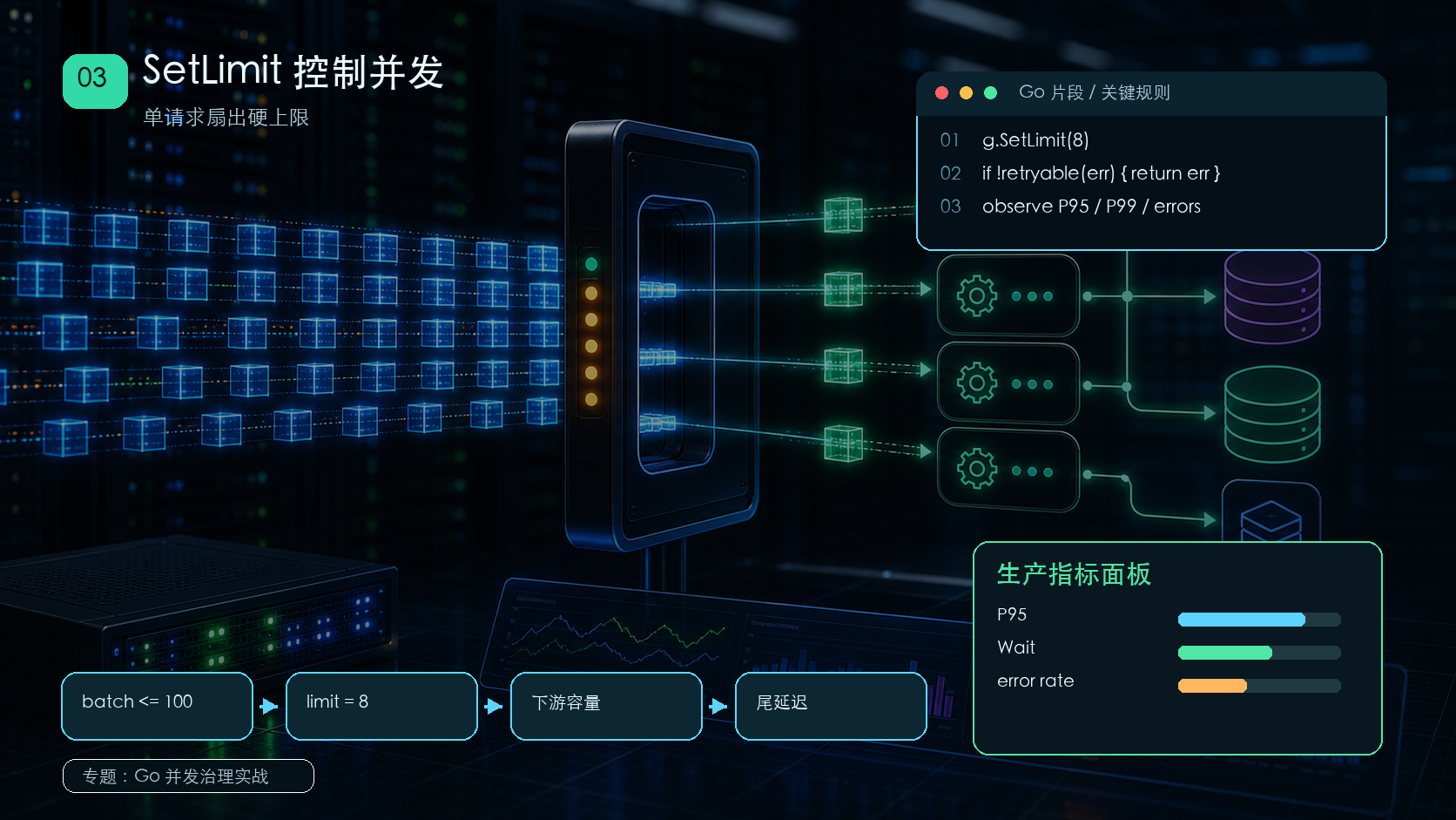 Go errgroup SetLimit：给并发扇出加一个硬上限