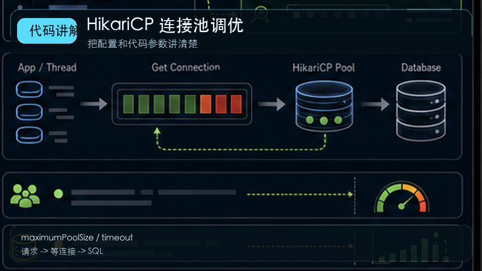 HikariCP 连接池调优：Spring Boot 数据库连接数怎么设置 代码讲解图