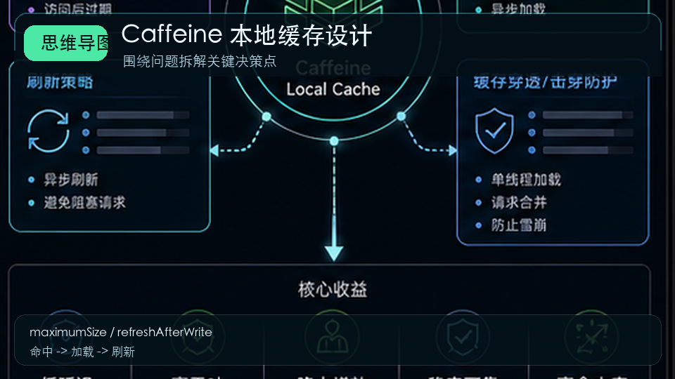 Caffeine 本地缓存设计：热点数据、过期策略与缓存击穿处理