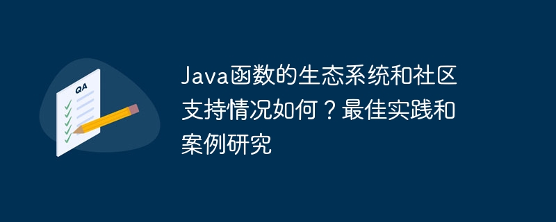Java函数的生态系统和社区支持情况如何?最佳实践和案例研究