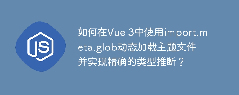 如何在Vue 3中使用import.meta.glob动态加载主题文件并实现精确的类型推断?