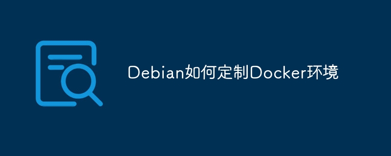 Debian如何定制Docker环境