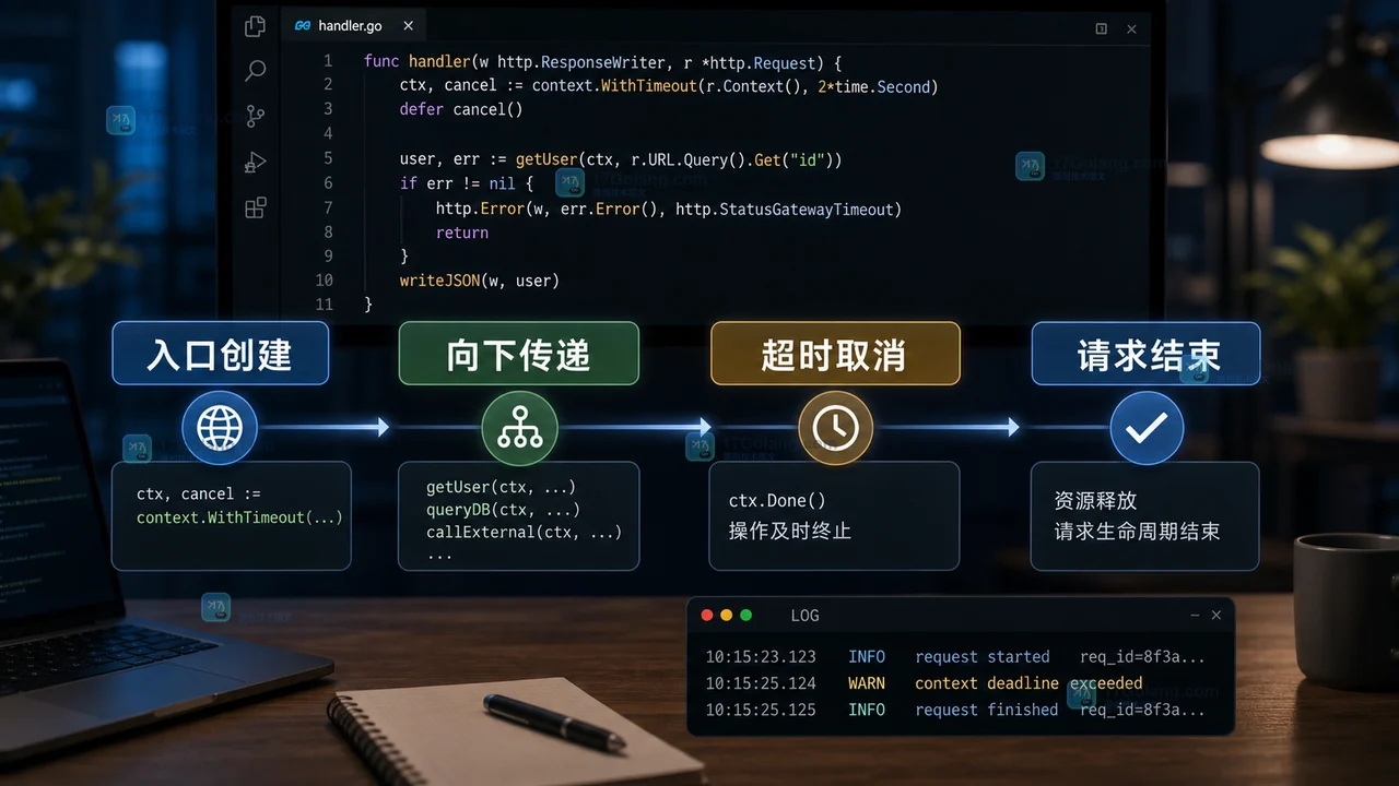 Go context 要不要放到结构体里？这类场景最好别存