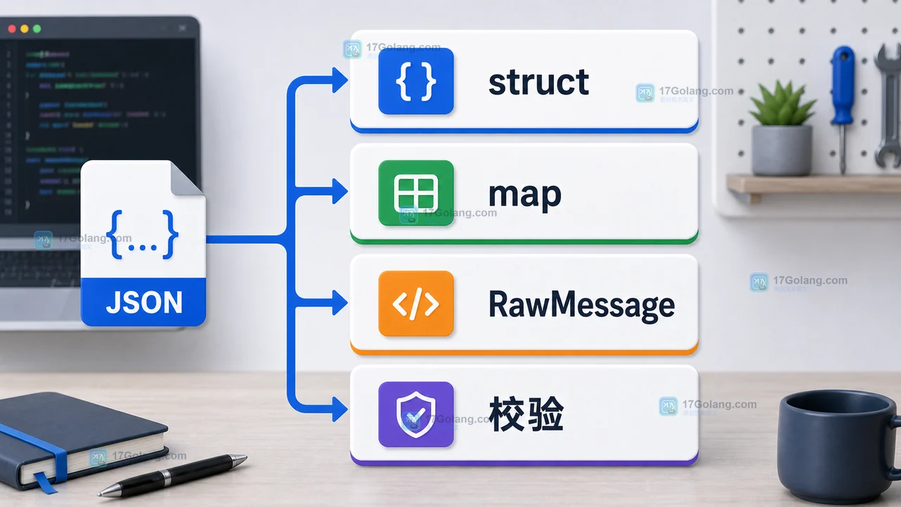 Go 解析 JSON 用 struct 还是 map[string]any：RawMessage 和严格校验怎么选