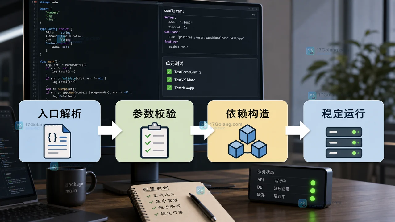 Go 配置为什么要显式注入：从全局变量到可测试的 Config 结构