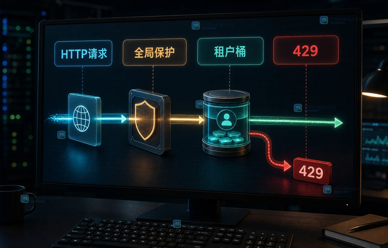 Go 服务怎么按租户限流？x/time/rate、429 和多实例边界这样拆